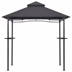 vidaXL BBQ Gazebo 240x150x255cm Anthracite Steel Barbecue Party Canopy Tent