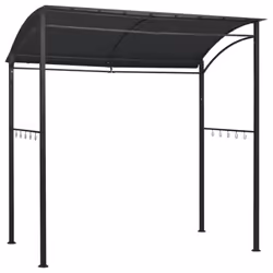 vidaXL BBQ Gazebo 215x150x220cm Anthracite Steel Barbecue Party Canopy Tent