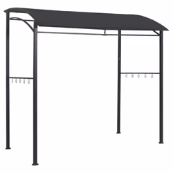 vidaXL BBQ Gazebo 215x150x220cm Anthracite Steel Barbecue Party Canopy Tent
