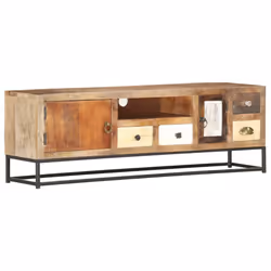 vidaXL TV Cabinet 120x30x40cm Solid Reclaimed Wood Entertainment Centre Stand - Additional view 10