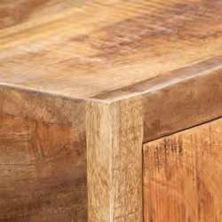 vidaXL Console Table Gold 90cm Solid Reclaimed Wood End Side Stand Cabinet - Additional view 4
