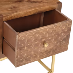 vidaXL Solid Mango Wood Bedside Cabinet Bedroom Living Room Side Cabinets - Additional view 4
