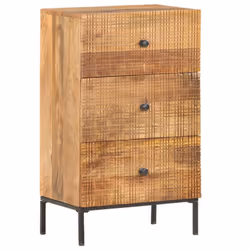 vidaXL Solid Mango Wood Sideboard 45x30x75cm End Console Tables Lowboards