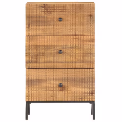 vidaXL Solid Mango Wood Sideboard 45x30x75cm End Console Tables Lowboards