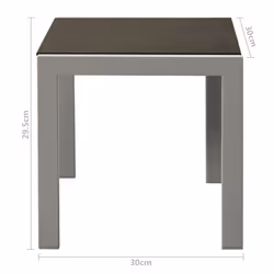 VidaXL 48012 outdoor chair Lounge Glass, Steel, Textile Black - Additional view 7
