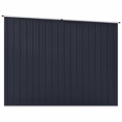 vidaXL Garden Shed Anthracite 195 cm Galvanised Steel Storage House Carport - Additional view 5