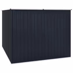 vidaXL Garden Shed Anthracite 195 cm Galvanised Steel Storage House Carport - Additional view 6