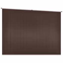 vidaXL Garden Shed Brown 195 cm Galvanised Steel Storage Tool House Carport - Additional view 5