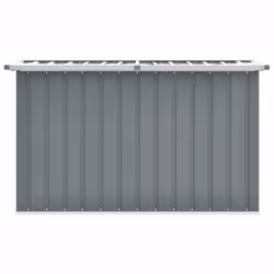 vidaXL Garden Storage Box Outdoor Cushion Box Tool Chest Patio Pillow Box Grey