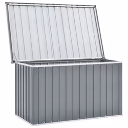 vidaXL Garden Storage Box Outdoor Cushion Box Tool Chest Patio Pillow Box Grey - Additional view 6
