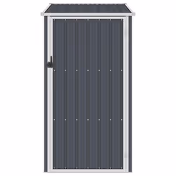 vidaXL Garden Storage Shed Anthracite Grey, Galvanised Steel, Sloped Roof, 87Ã98Ã159 cm, No Floor, Outdoor Tool House - Additional view 2