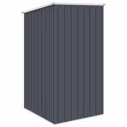 vidaXL Garden Storage Shed Anthracite Grey, Galvanised Steel, Sloped Roof, 87Ã98Ã159 cm, No Floor, Outdoor Tool House - Additional view 4