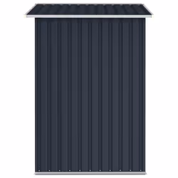 vidaXL Garden Shed Anthracite Galvanised Steel Outdoor Tool Storage Cupboard - Additional view 4
