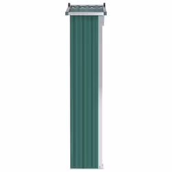 vidaXL Garden Shed Green Galvanised Steel Outdoor Terrance Tool Storage Shed - Additional view 4