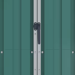 vidaXL Garden Shed Green Galvanised Steel Outdoor Terrance Tool Storage Shed - Additional view 6