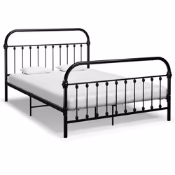 VidaXL 284500, Black, 131 cm, 2.13 m, 109 cm, 1200 x 2000 mm, 32 cm