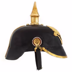 vidaXL German Prussian Helmet Antique Replica LARP Black Steel Armour Weapon