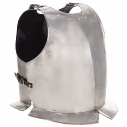vidaXL Medieval Knight Body Armour Cuirass Replica LARP Silver Steel Replica