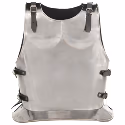 vidaXL Medieval Knight Body Armour Cuirass Replica LARP Silver Steel Replica