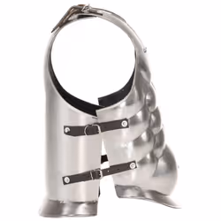 vidaXL German Medieval Body Armour Cuirass LARP Replica Silver Steel Replica