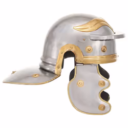 vidaXL Roman Medieval Knight Helmet LARP Replica Silver Steel Armour Weapon
