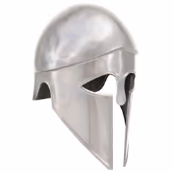 vidaXL Greek Medieval Knight Helmet LARP Replica Silver Steel Armour Weapon
