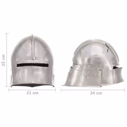 vidaXL Helmet Antique Replica LARP Steel Cosplay Multi Colours Multi Models - 34 x 21 x 25 cm