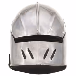vidaXL Medieval Knight Helmet LARP Replica Silver Steel Armour Warrior Weapon