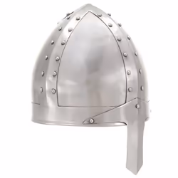 vidaXL Medieval Knight Helmet LARP Replica Silver Steel Armour Warrior Weapon