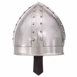 vidaXL Medieval Knight Helmet LARP Replica Silver Steel Armour Warrior Weapon