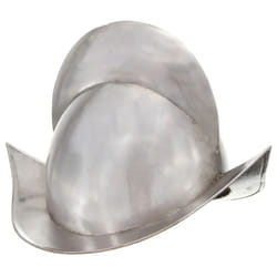 vidaXL Medieval Knight Helmet LARP Replica Silver Steel Armour Warrior Weapon