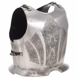 vidaXL Medieval Knight Body Armour Cuirass LARP Silver Steel Cosplay Replica