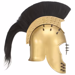 vidaXL Greek Medieval Knight Helmet LARP Replica Brass Steel Armour Weapon