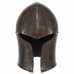 vidaXL Medieval Knight Helmet Antique Replica LARP Silver Steel Armour Weapon