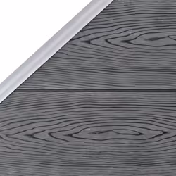 vidaXL Garden Fence WPC 95 x (105-180) cm Grey Outdoor Backyard Fencing Panel - Additional view 3