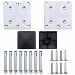 vidaXL Garden Fence WPC Grey Patio Wooden Panel Wall Barriers Edge Border Set - Additional view 6