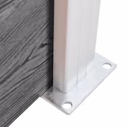vidaXL Garden Fence WPC Grey Patio Wooden Panel Wall Barriers Edge Border Set - Additional view 4