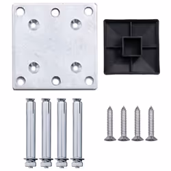 vidaXL Garden Fence WPC Grey Patio Wooden Panel Wall Barriers Edge Border Set - Additional view 6