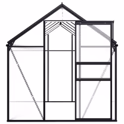 vidaXL Greenhouse Anthracite Aluminium 7.03mÂ² Garden Shed Plant Nursery House