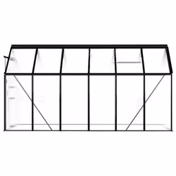 vidaXL Greenhouse Anthracite Aluminium 7.03mÂ² Garden Shed Plant Nursery House