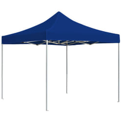 vidaXL Professional Folding Party Tent Aluminium Blue Gazebo Outdoor Canopy