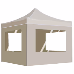 vidaXL Professional Folding Party Tent Multi Colours with Walls/without Walls - cream