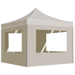 vidaXL Professional Folding Party Tent Multi Colours with Walls/without Walls - cream