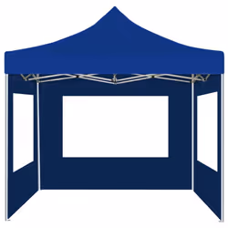 vidaXL Professional Folding Party Tent with Walls Aluminium Blue Marquee - Additional view 5