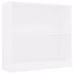 vidaXL Book Cabinet Display Rack Bookshelf Storage Shelf Rack Engineered Wood - white
