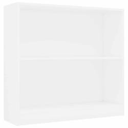 vidaXL Book Cabinet Display Rack Bookshelf Storage Shelf Rack Engineered Wood - white