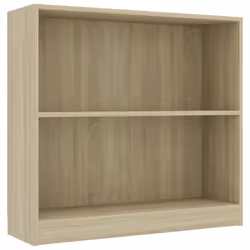 vidaXL Book Cabinet Display Rack Bookshelf Storage Shelf Rack Engineered Wood - sonoma oak