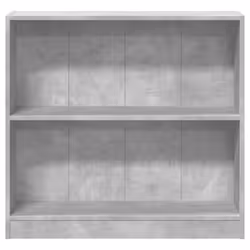 vidaXL Book Cabinet Engineered Wood Concrete Grey Bookshelf Storage Cabinet - Additional view 4