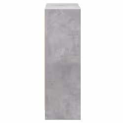 vidaXL Book Cabinet Engineered Wood Concrete Grey Bookshelf Storage Cabinet - Additional view 5