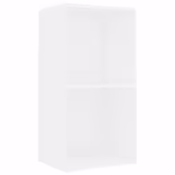 vidaXL 2-Tier Book Cabinet White 40x30x76.5 cm Engineered Wood bookshelf